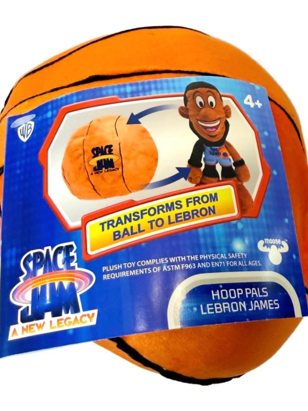 Space Jam: A New Legacy - Transforming Plush - 12" LeBron James into a Soft Plus